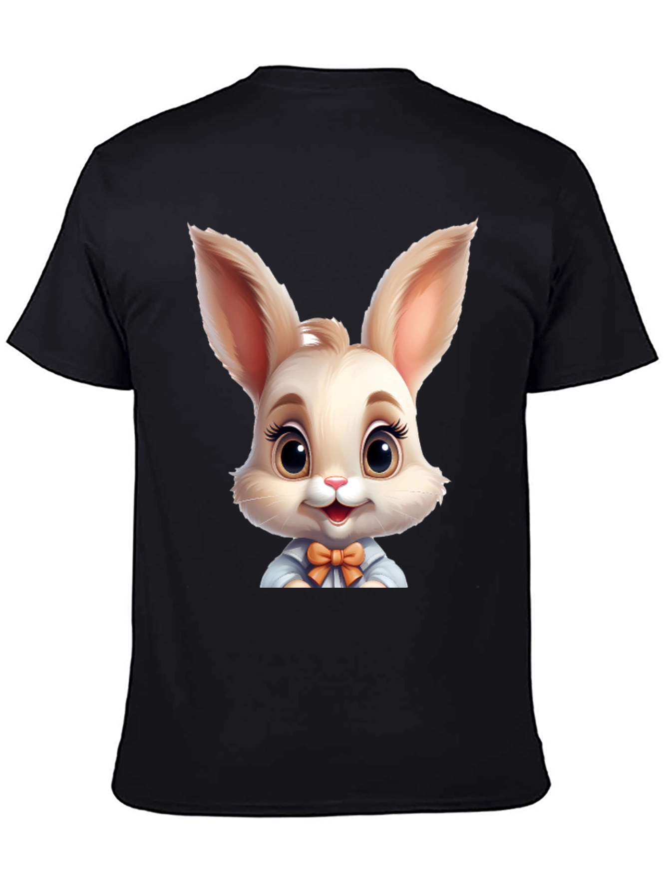 Cute Cartoon Easter Bunny Graphic T-Shirt