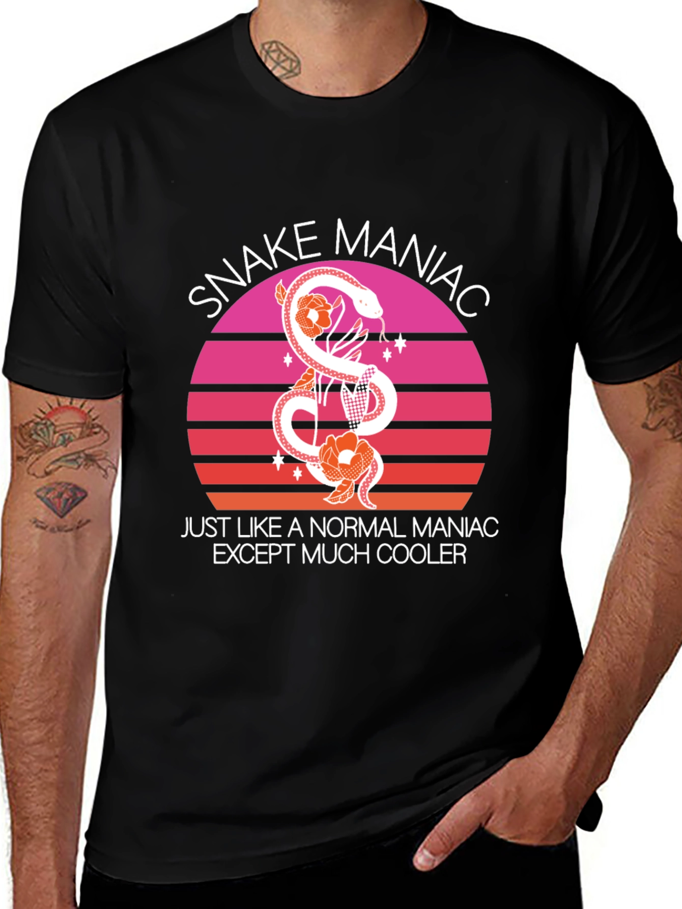 Snake Maniac T-Shirt - Cooler Than Normal