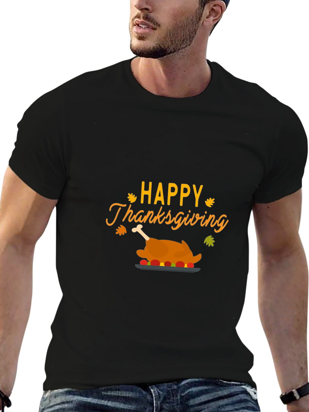Happy Thanksgiving Turkey T-Shirt - Festive Holiday Apparel