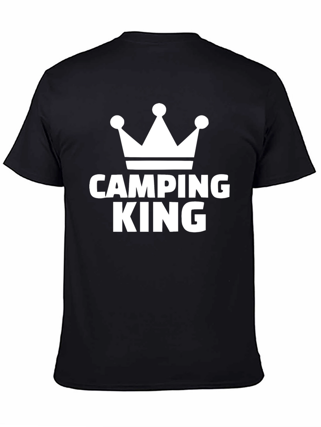 Camping King T-Shirt - Black Crown Tee
