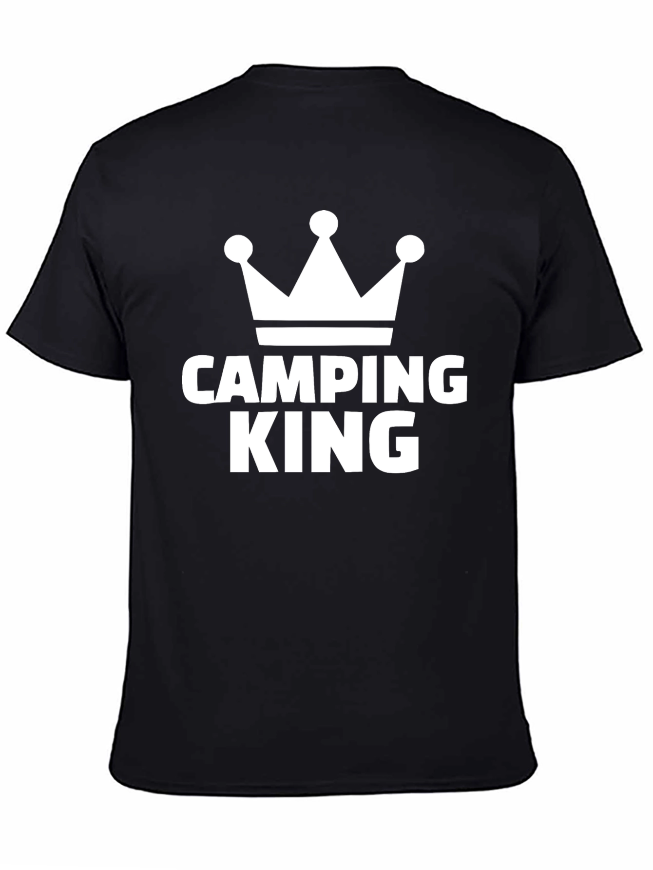 Camping King T-Shirt - Black Crown Tee