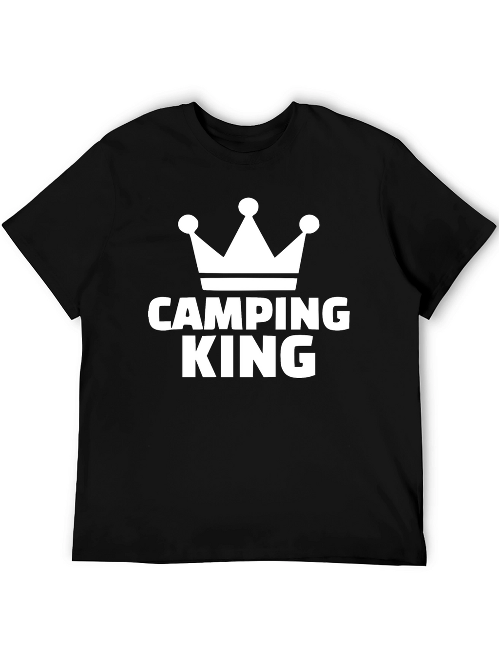 Camping King T-Shirt - Black Crown Tee