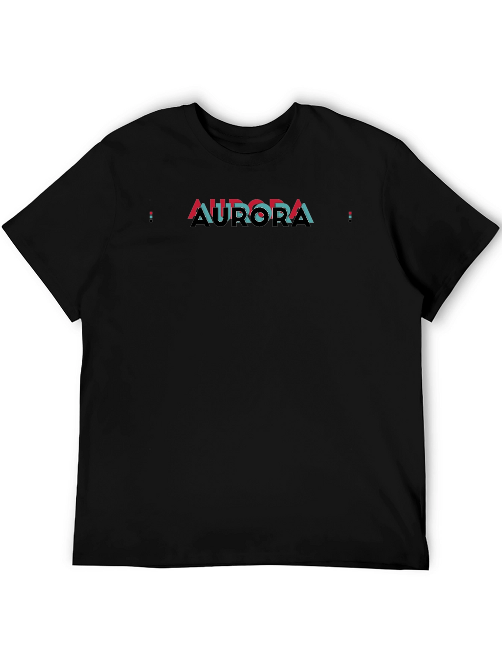 Aurora Graphic Print Black T-Shirt