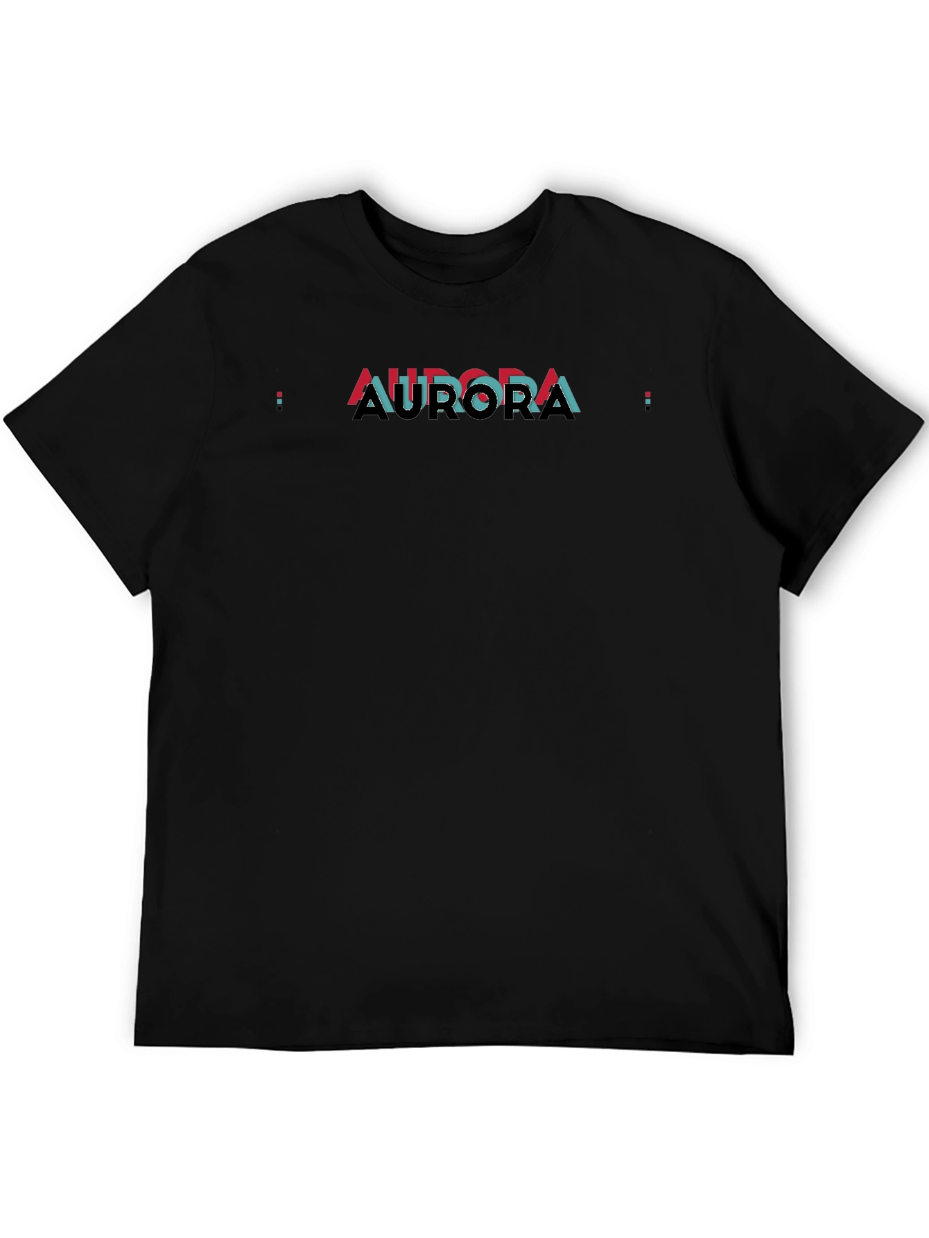 Aurora Graphic Print Black T-Shirt