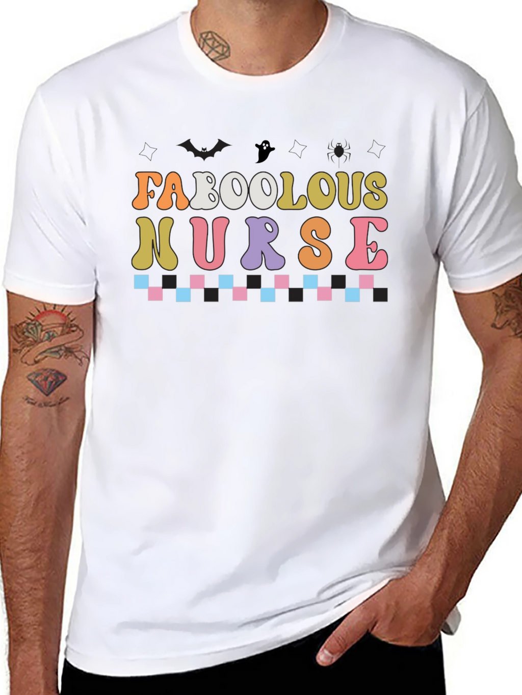 Fabulous Nurse Halloween T-Shirt - Black