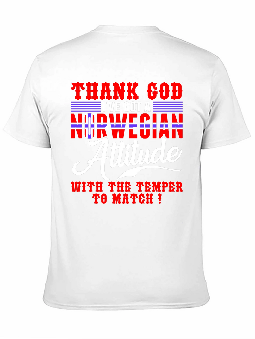 Norwegian Attitude Mens Graphic Tee