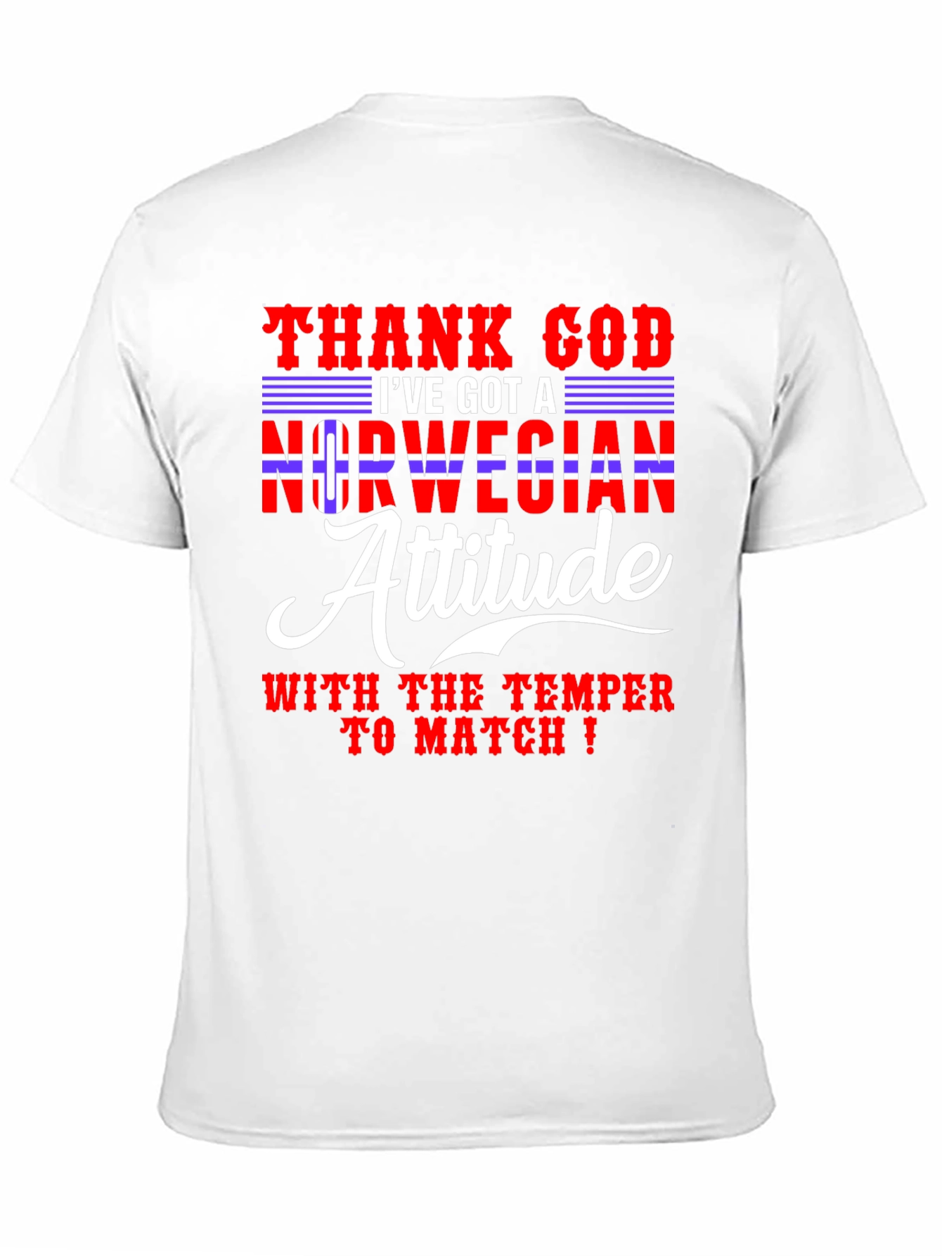 Norwegian Attitude Mens Graphic Tee