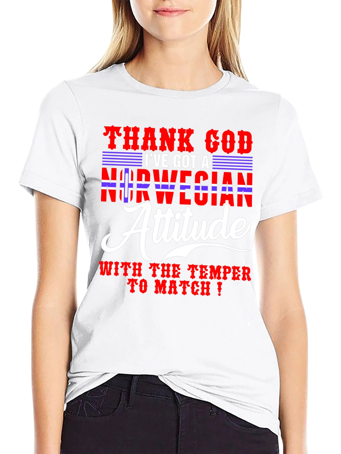 Norwegian Attitude Mens Graphic Tee
