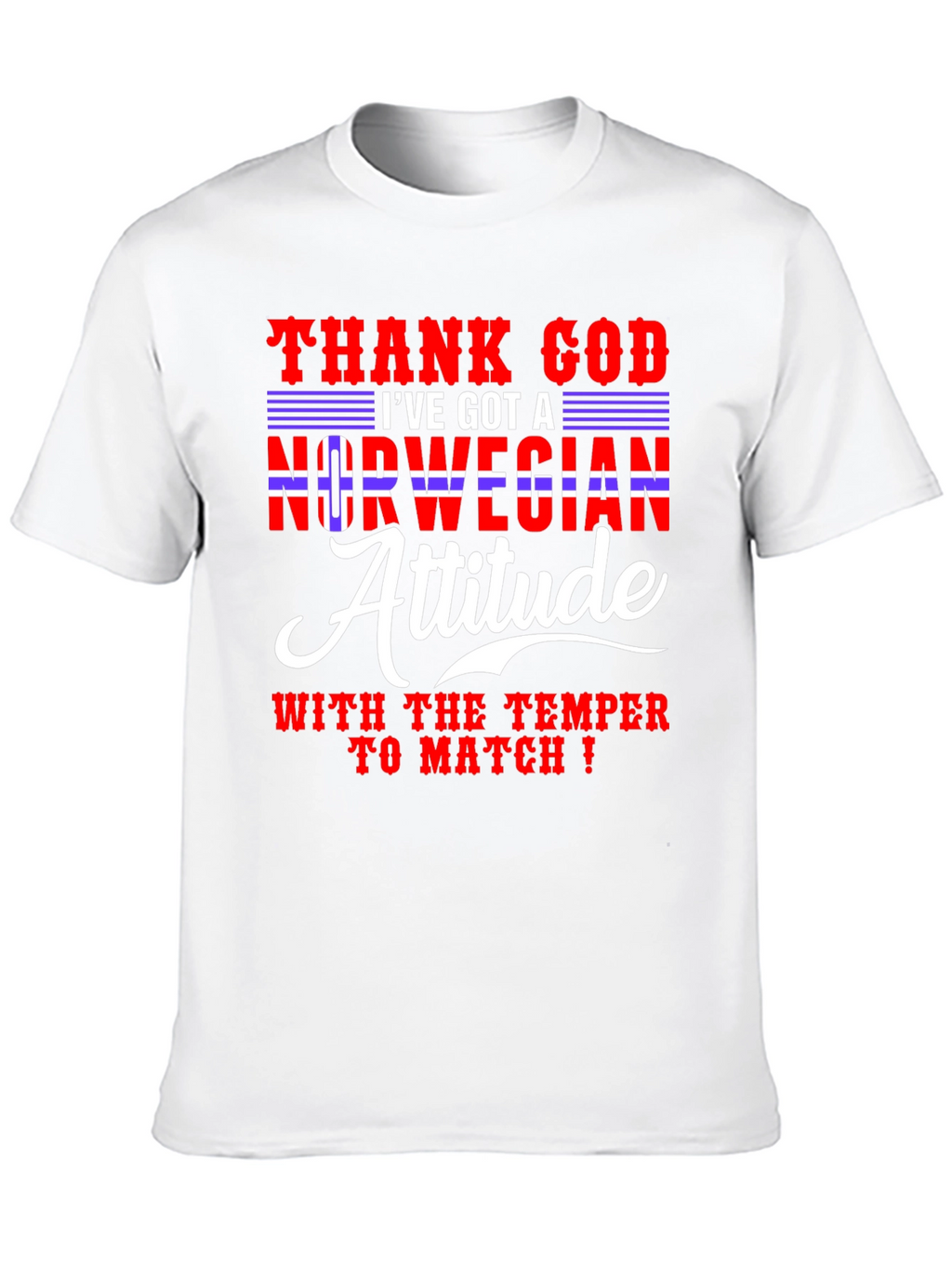 Norwegian Attitude Mens Graphic Tee