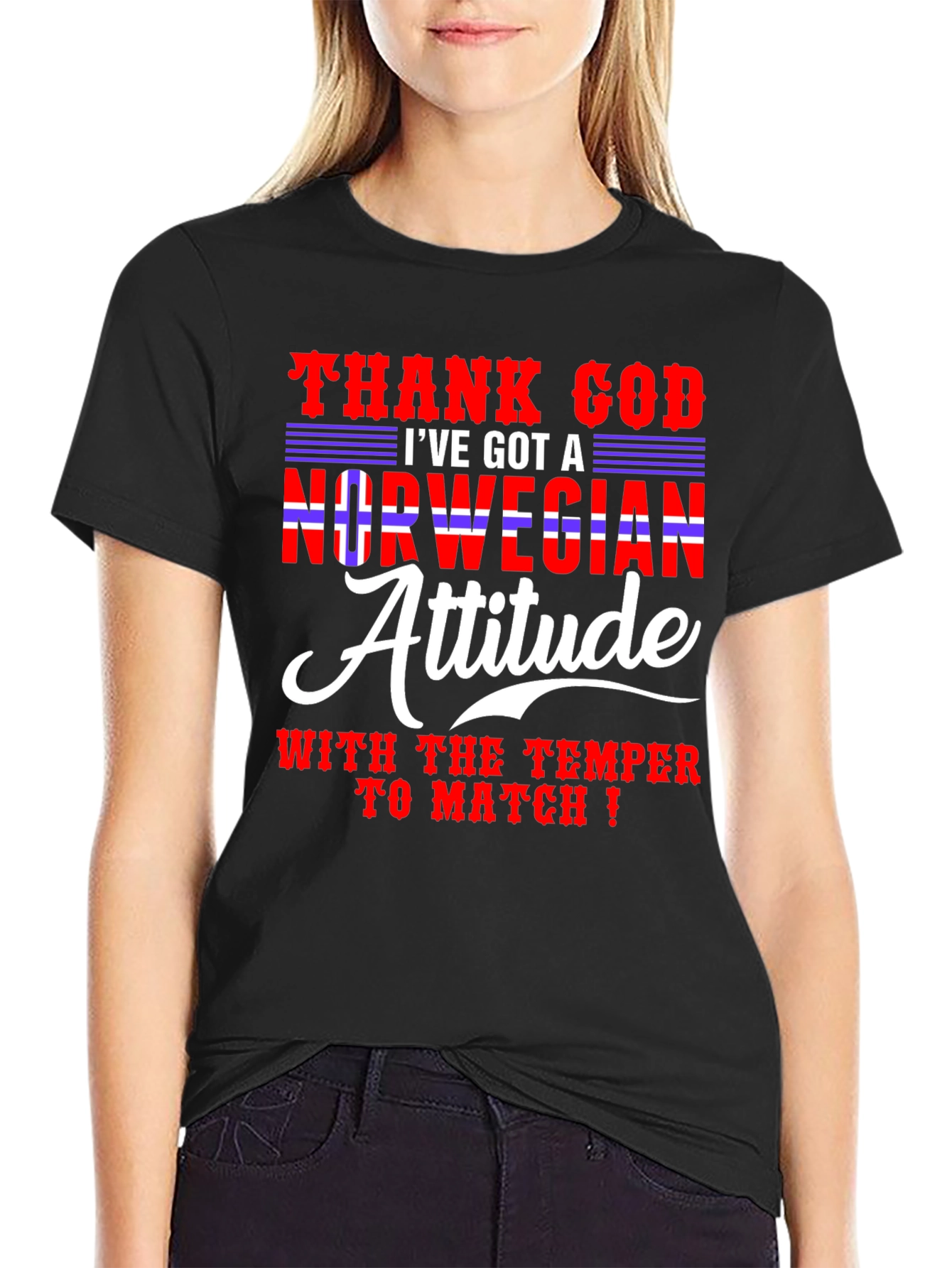 Norwegian Attitude Mens Graphic Tee