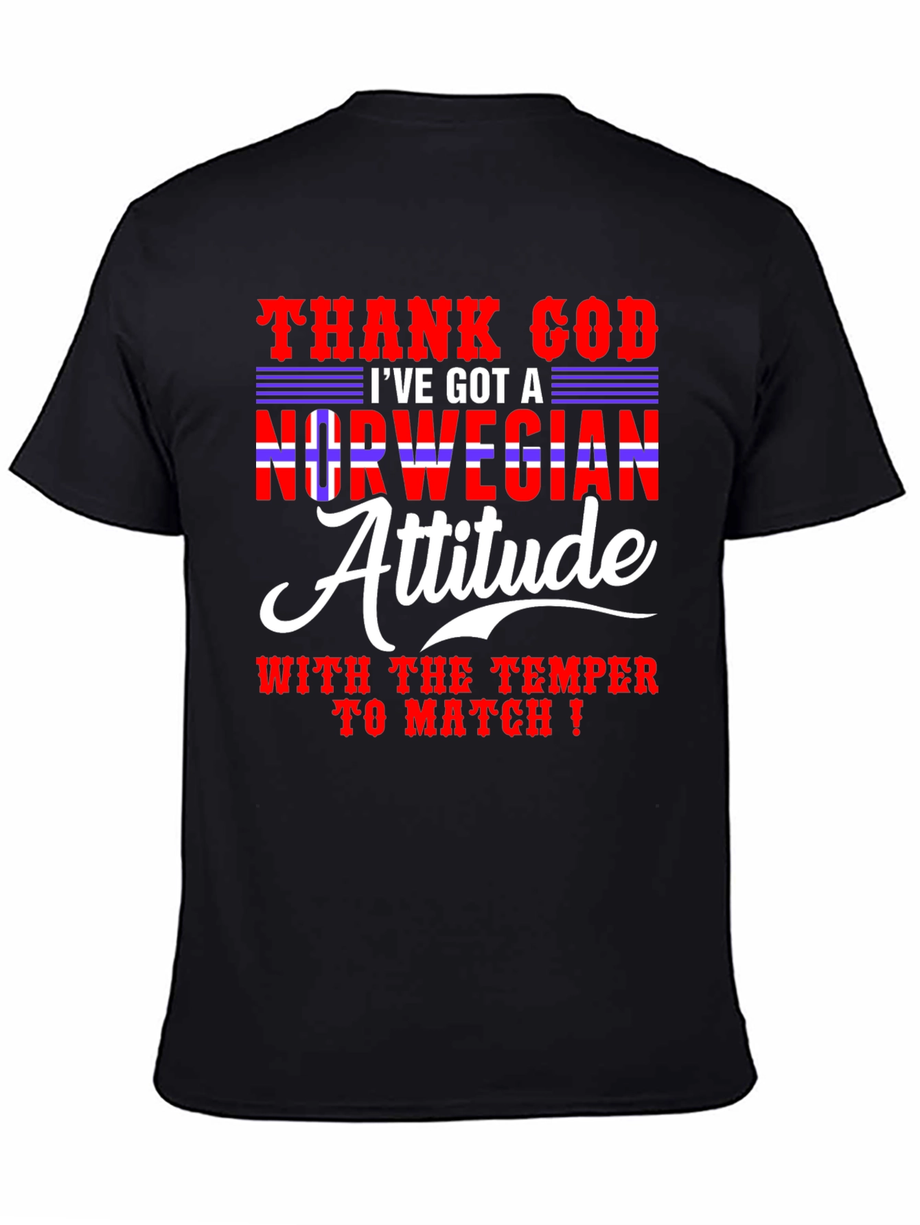 Norwegian Attitude Mens Graphic Tee