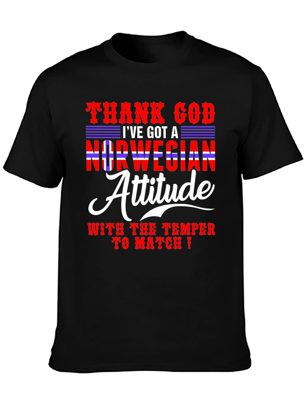 Norwegian Attitude Mens Graphic Tee