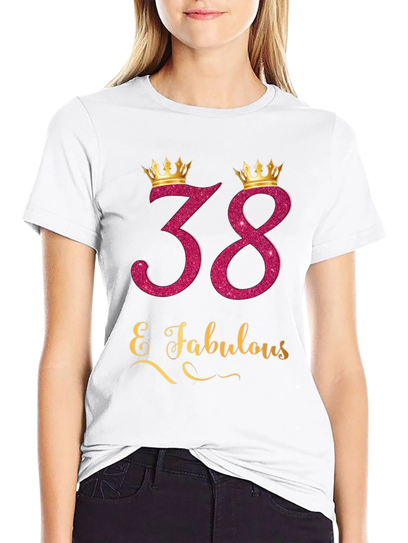 38 & Fabulous Birthday T-Shirt