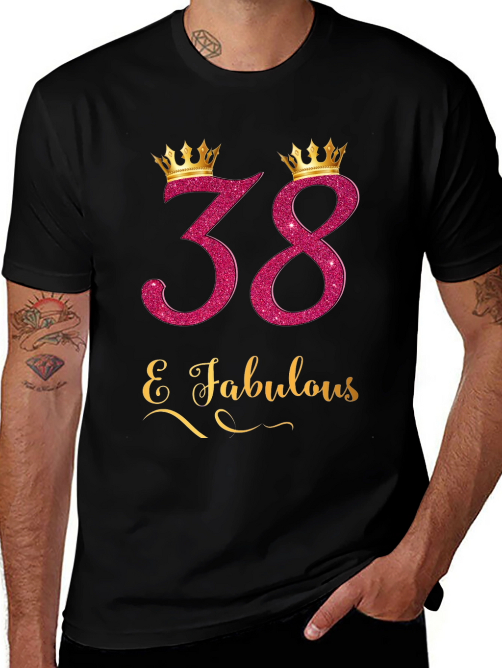 38 & Fabulous Birthday T-Shirt