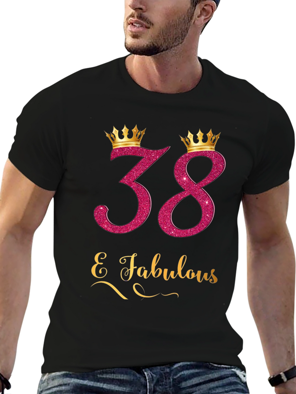38 & Fabulous Birthday T-Shirt
