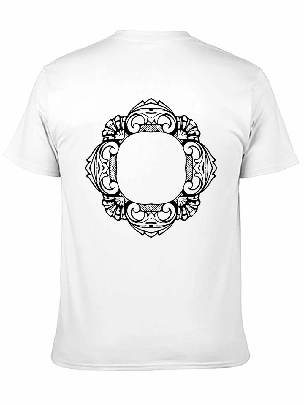 Stylish Black T-Shirt with Intricate Graphic Design