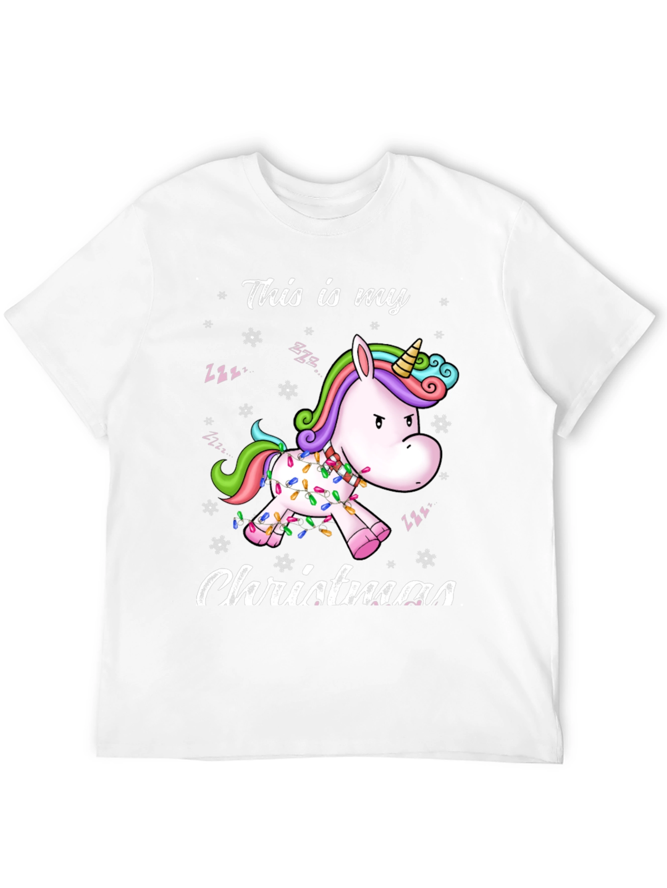 Unicorn Christmas T-Shirt - Holiday Festive Tee