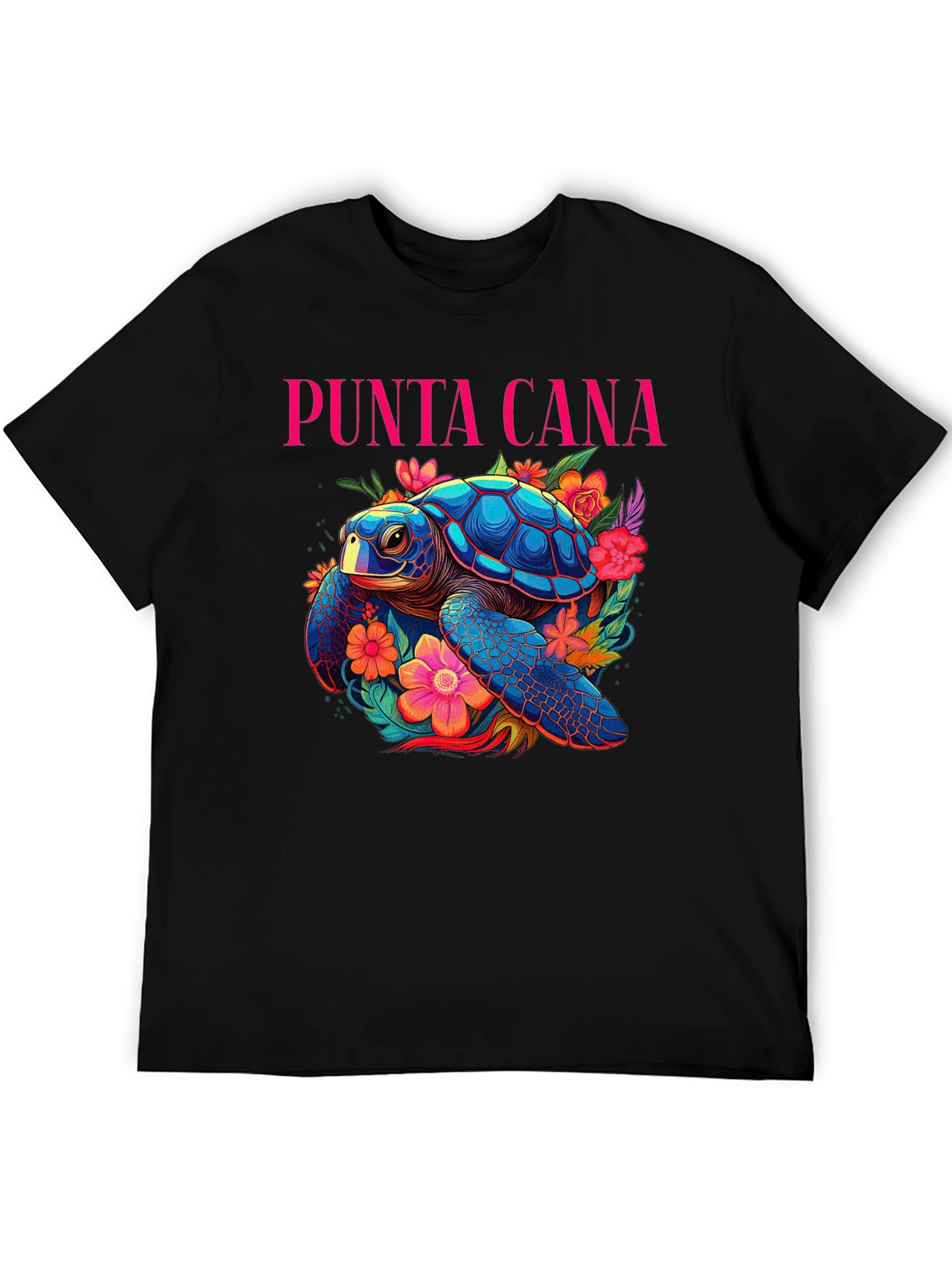 Punta Cana Turtle Graphic Tee - Tropical Island Style
