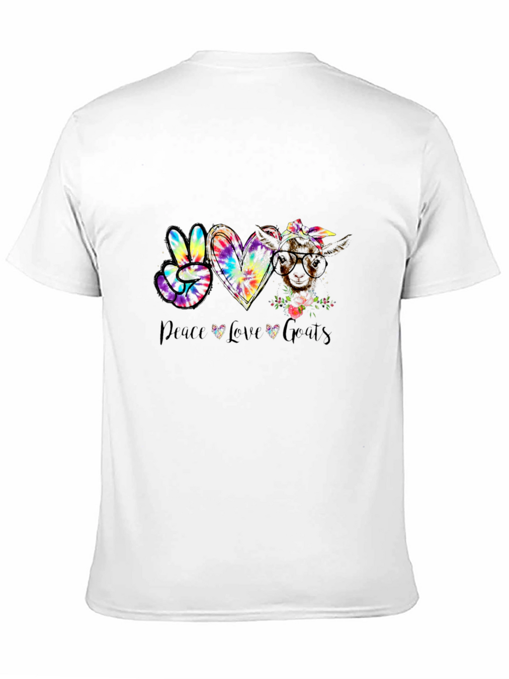 Peace Love Goats Graphic T-Shirt