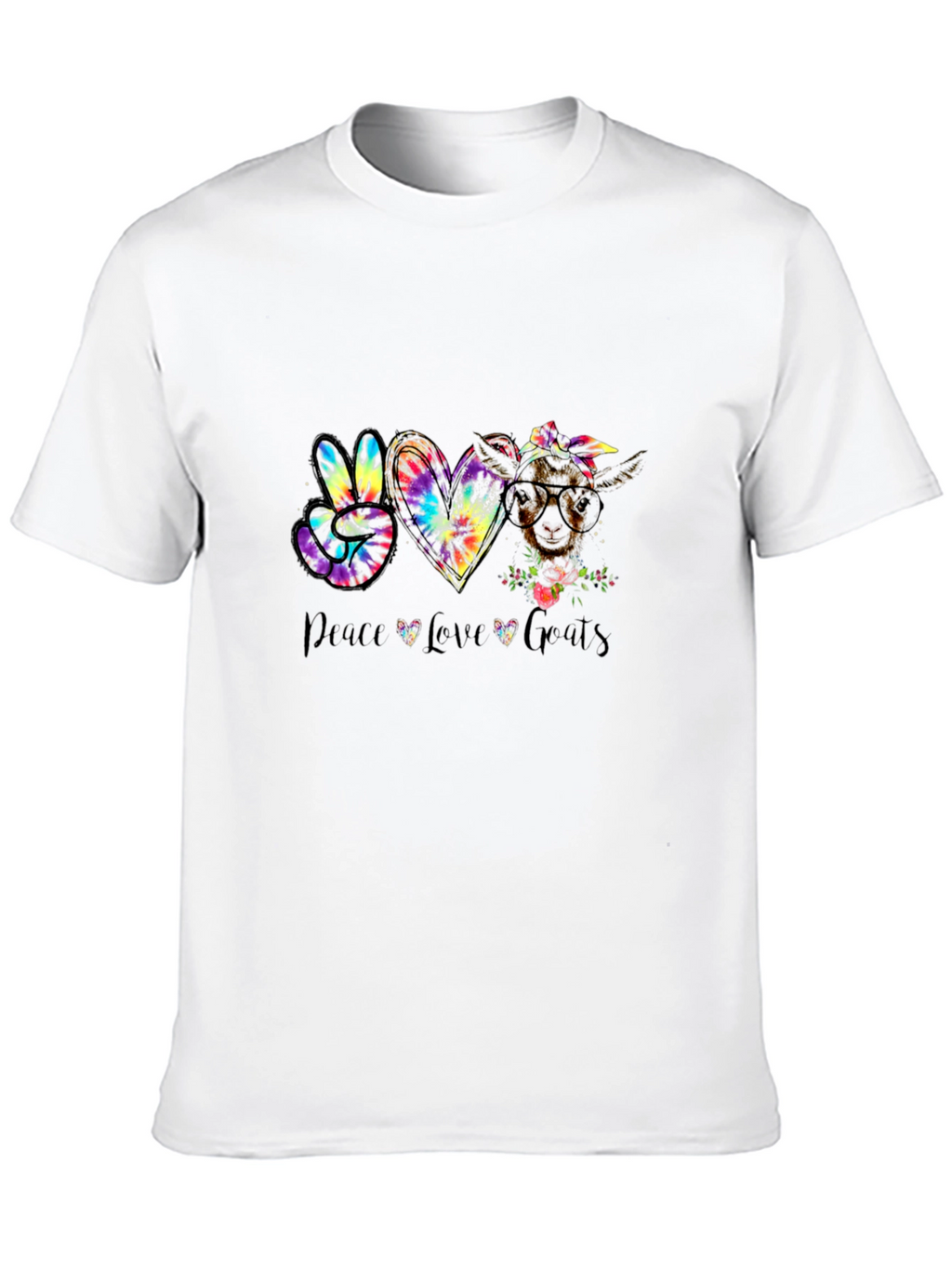 Peace Love Goats Graphic T-Shirt