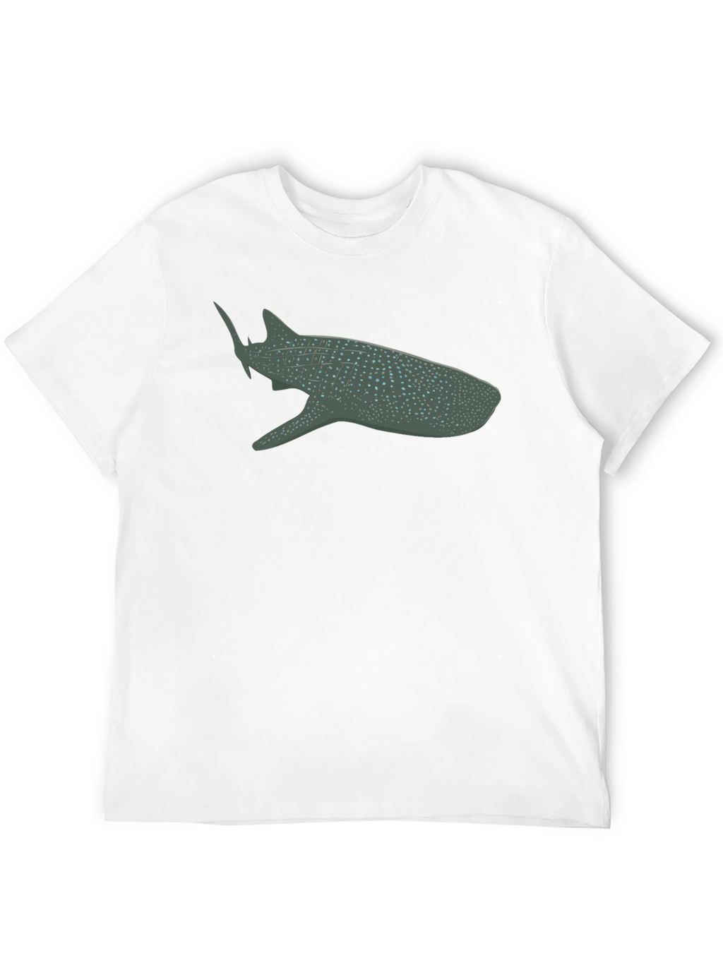 Whale Shark Graphic Tee - Black Cotton Comfort