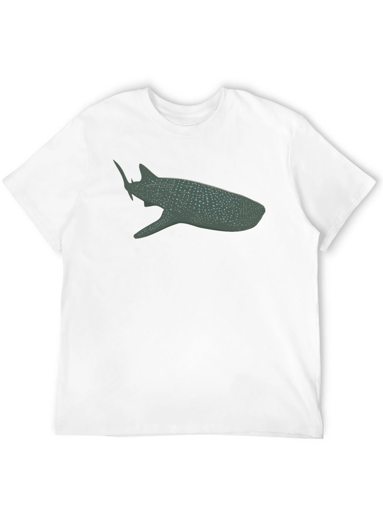 Whale Shark Graphic Tee - Black Cotton Comfort