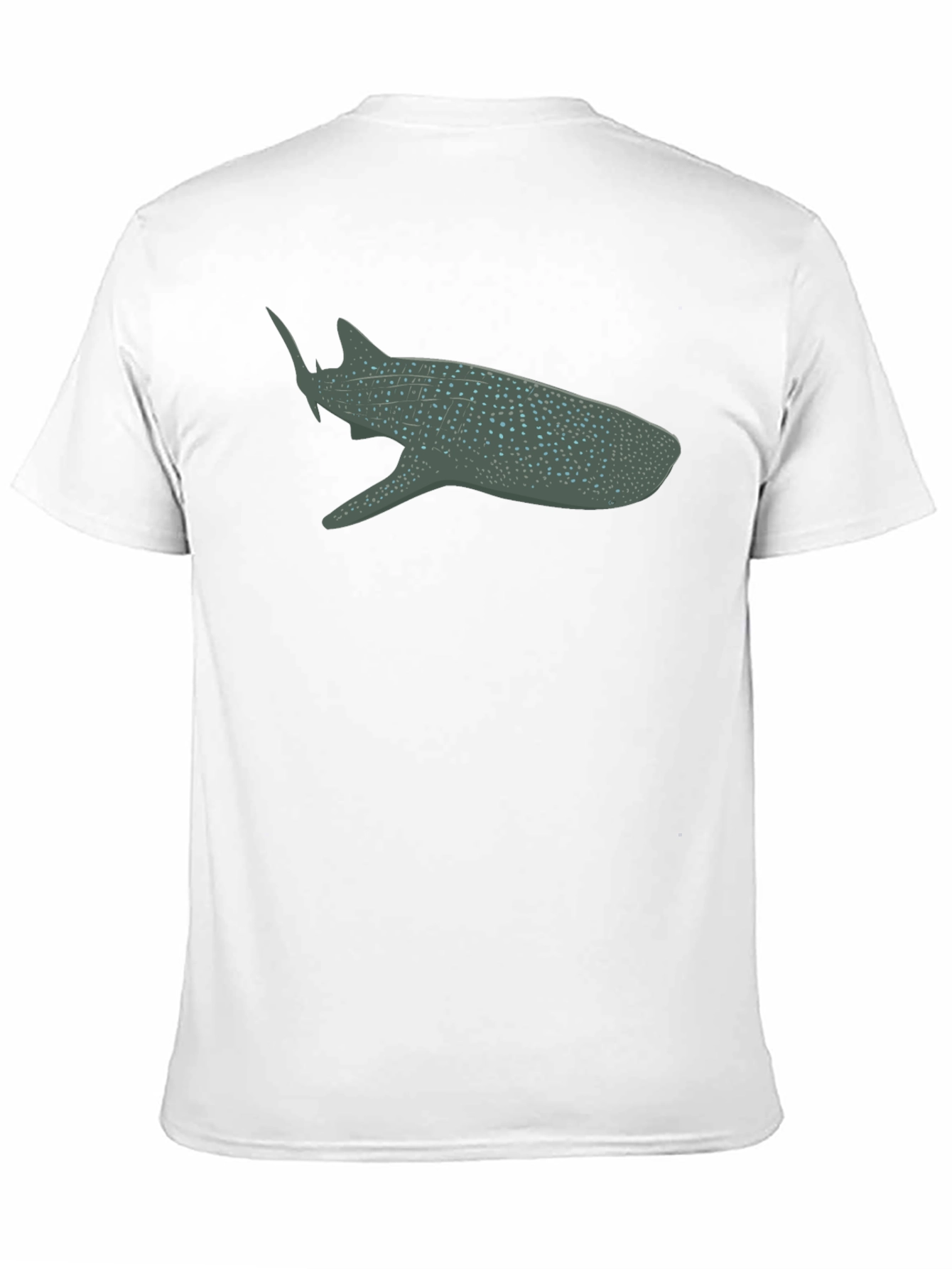Whale Shark Graphic Tee - Black Cotton Comfort