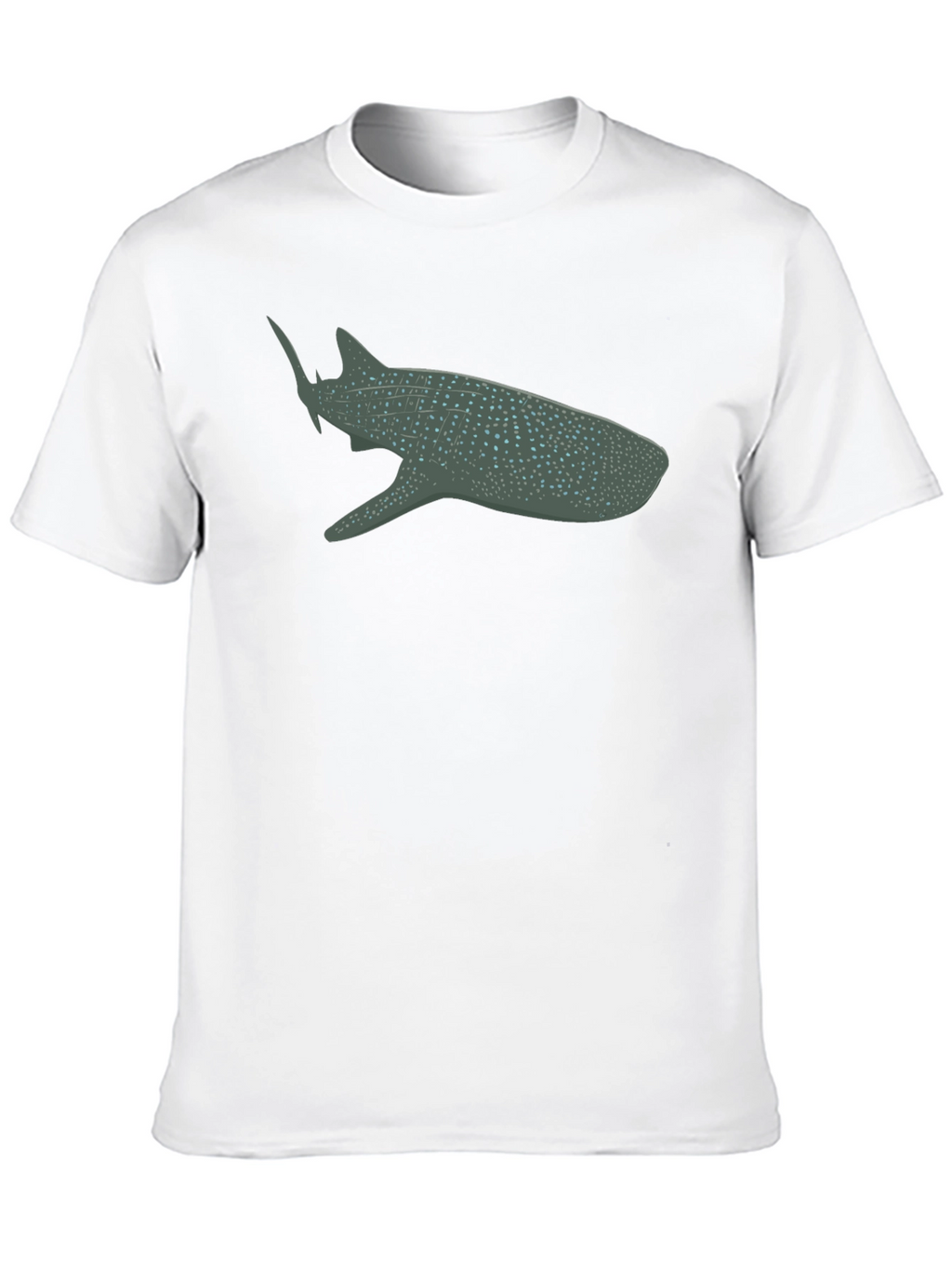 Whale Shark Graphic Tee - Black Cotton Comfort