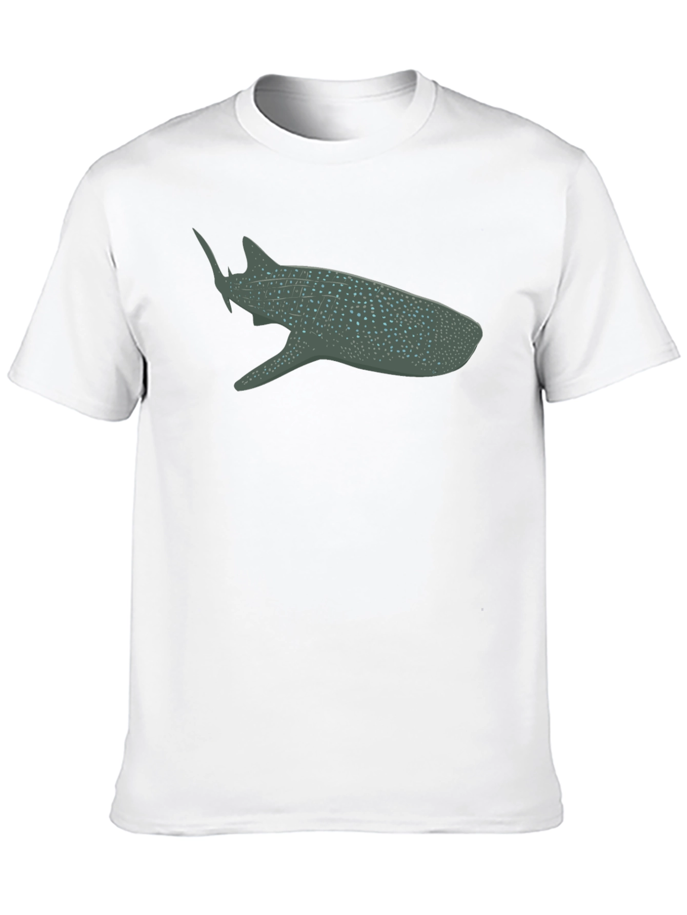 Whale Shark Graphic Tee - Black Cotton Comfort