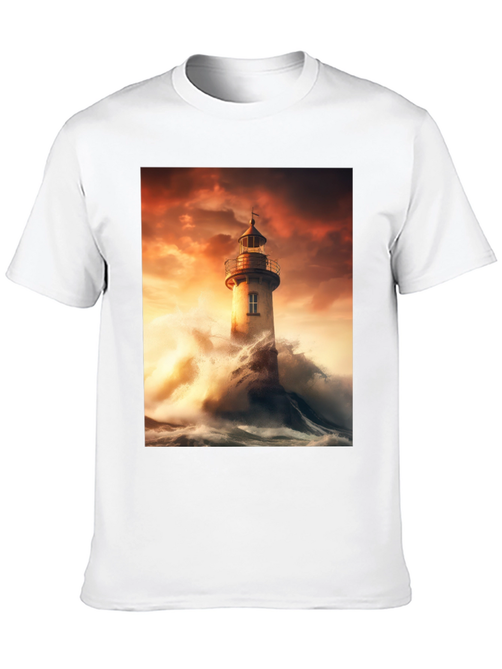 Lighthouse Storm Graphic Tee