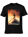 Lighthouse Storm Graphic Tee