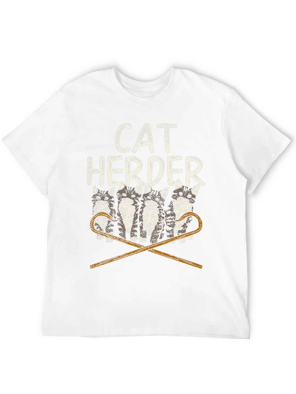 Cat Herder Graphic T-Shirt - Funny Cat Lover Tee