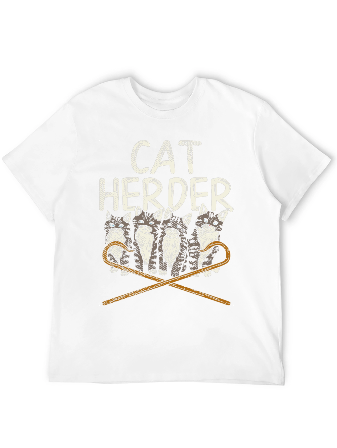 Cat Herder Graphic T-Shirt - Funny Cat Lover Tee