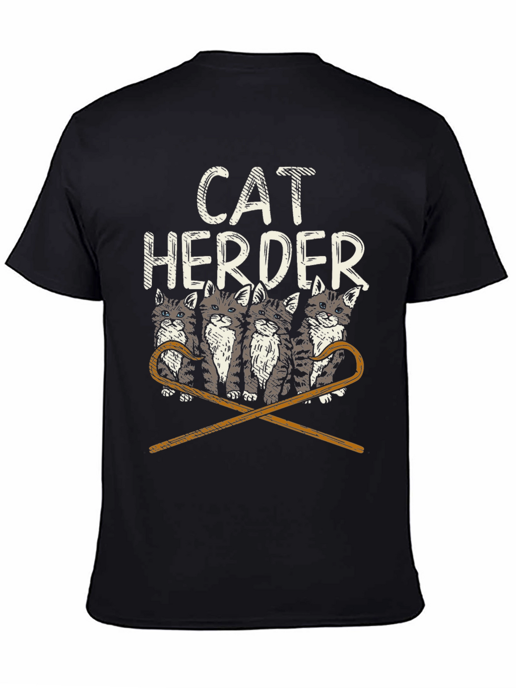 Cat Herder Graphic T-Shirt - Funny Cat Lover Tee