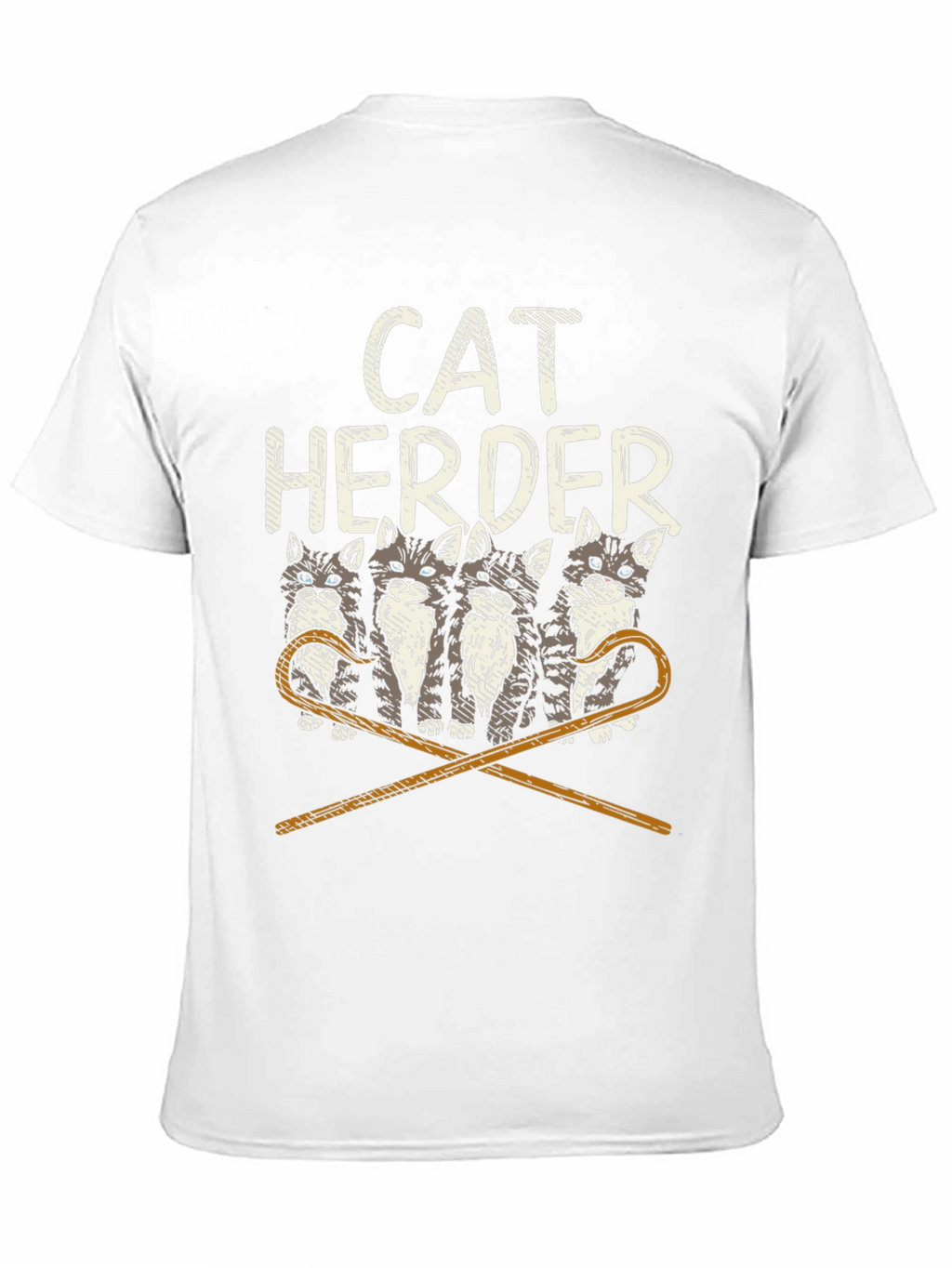 Cat Herder Graphic T-Shirt - Funny Cat Lover Tee