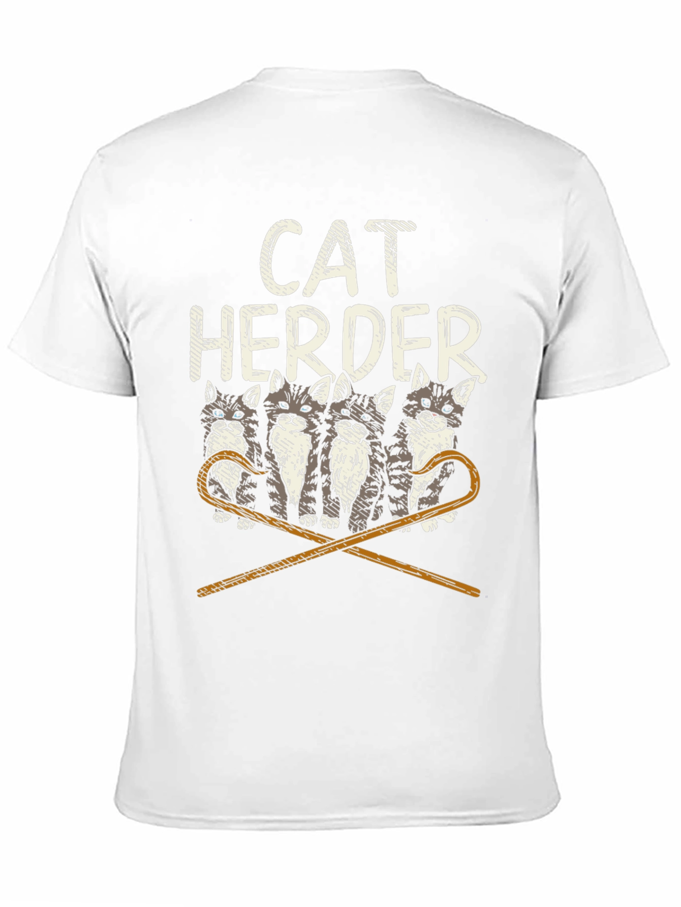 Cat Herder Graphic T-Shirt - Funny Cat Lover Tee