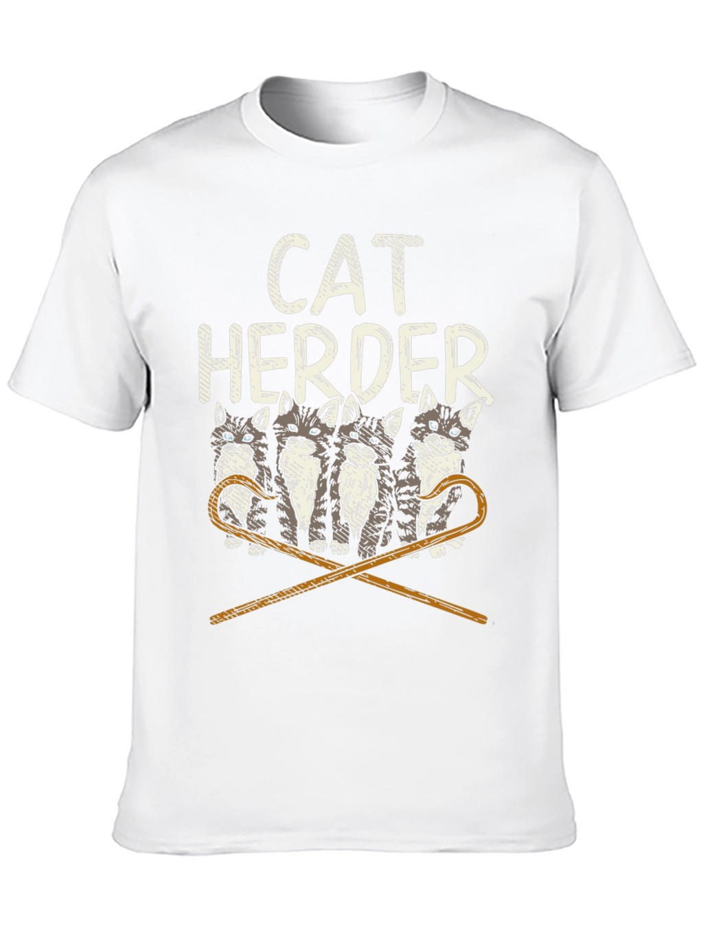 Cat Herder Graphic T-Shirt - Funny Cat Lover Tee
