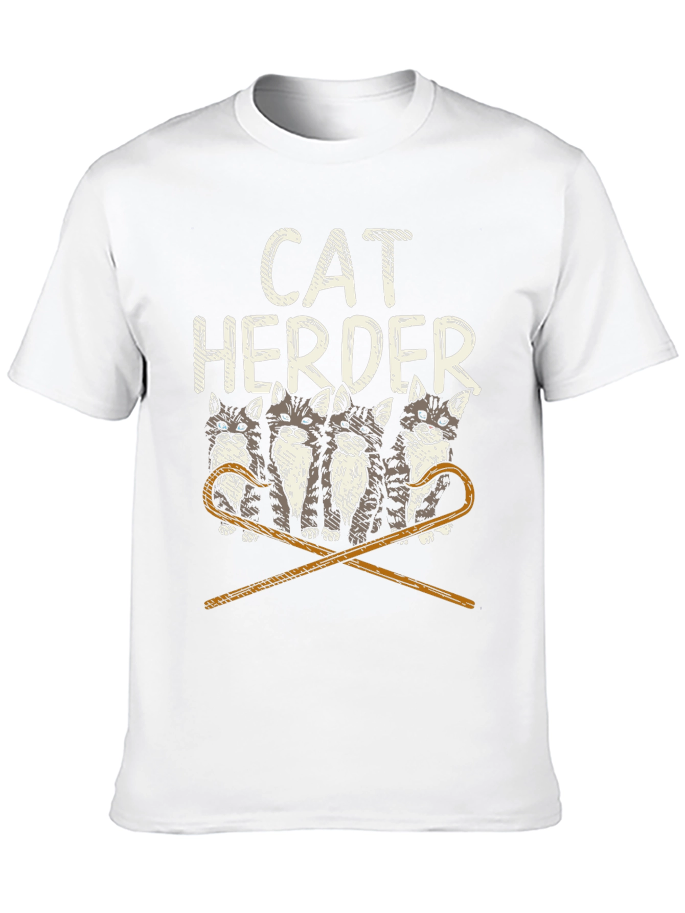 Cat Herder Graphic T-Shirt - Funny Cat Lover Tee