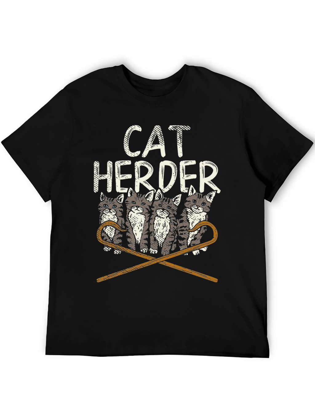 Cat Herder Graphic T-Shirt - Funny Cat Lover Tee