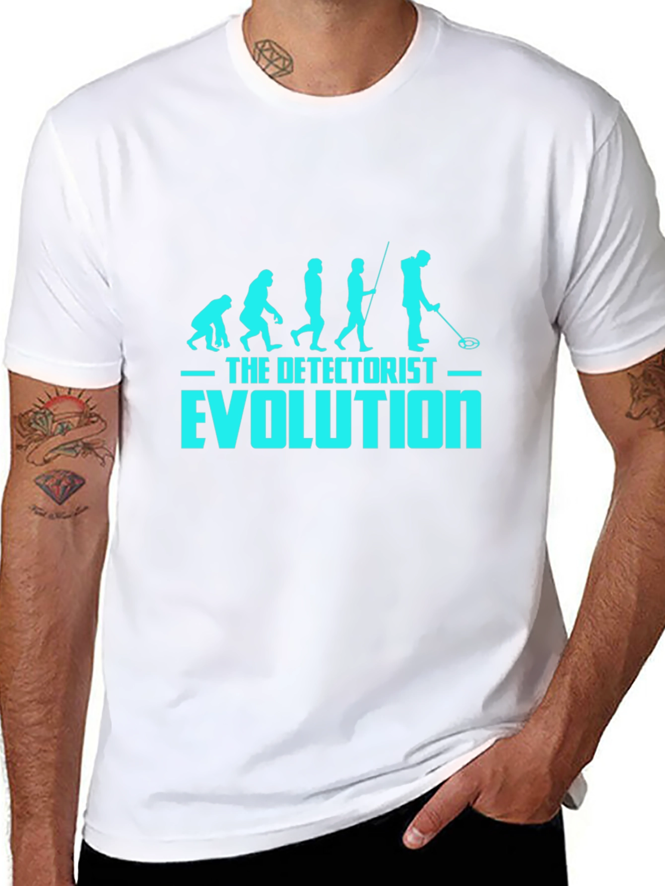 Detectorist Evolution Black T-Shirt - Metal Detecting Tee