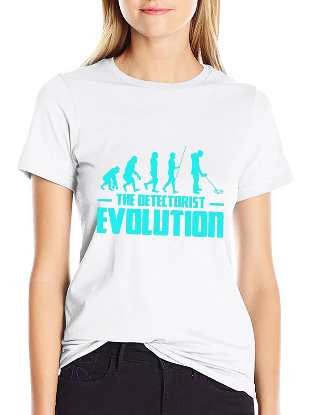 Detectorist Evolution Black T-Shirt - Metal Detecting Tee