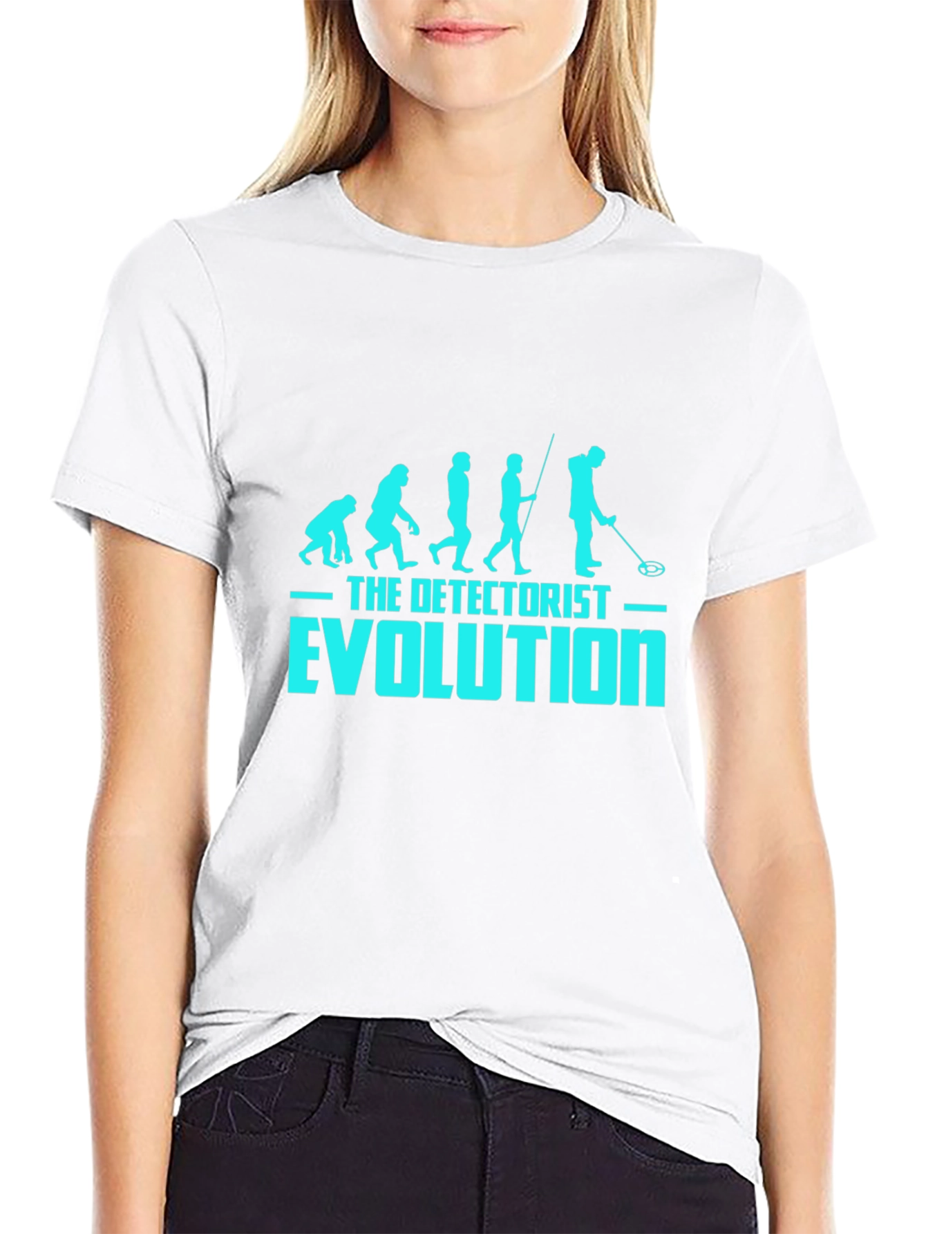 Detectorist Evolution Black T-Shirt - Metal Detecting Tee
