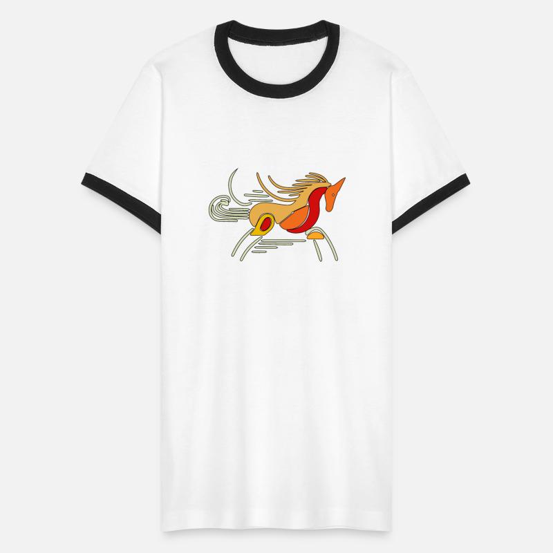 Abstract Equine Elegance: A Wild and Modern Horse