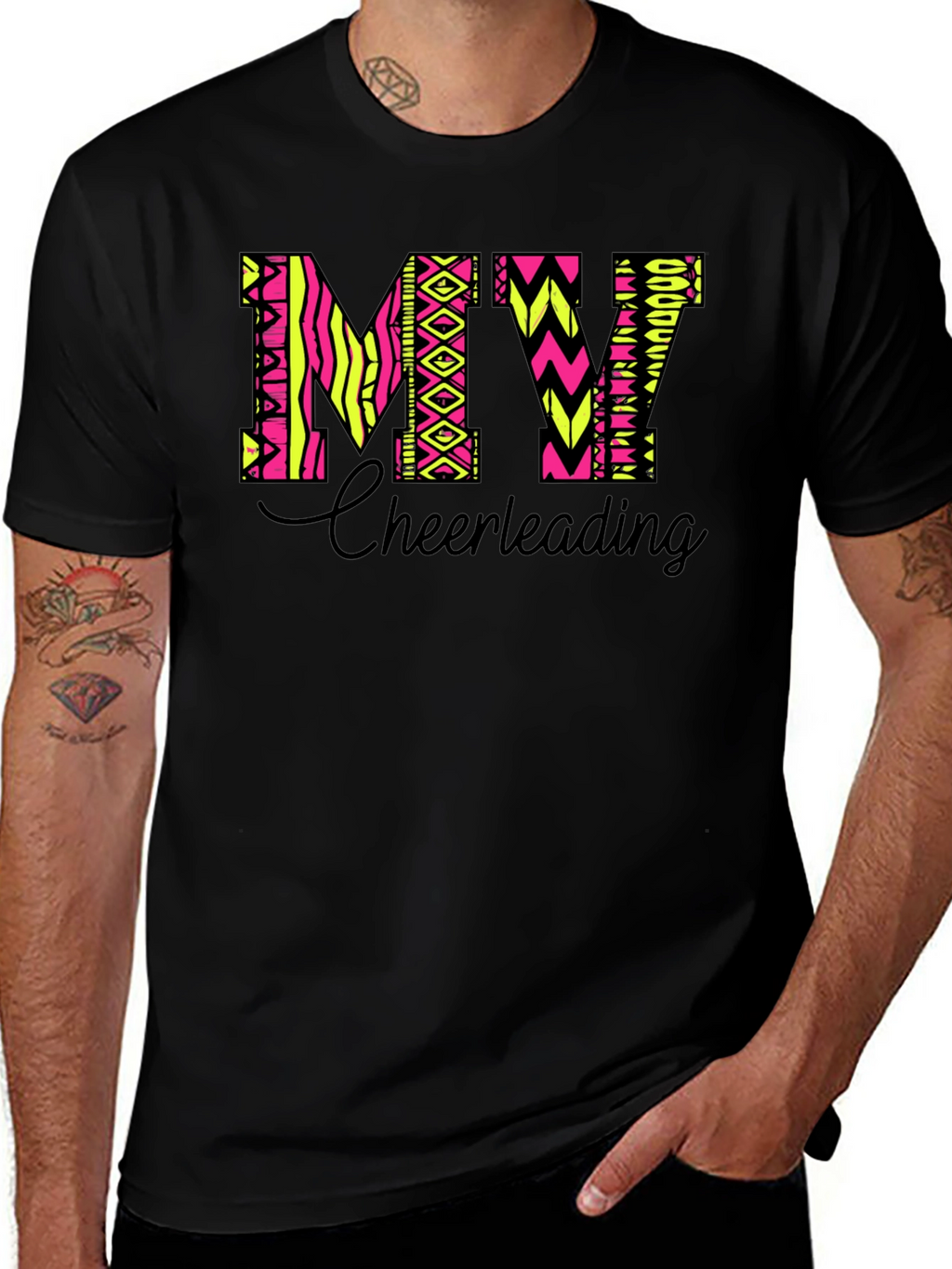 MY Cheerleading T-Shirt - Black Tee