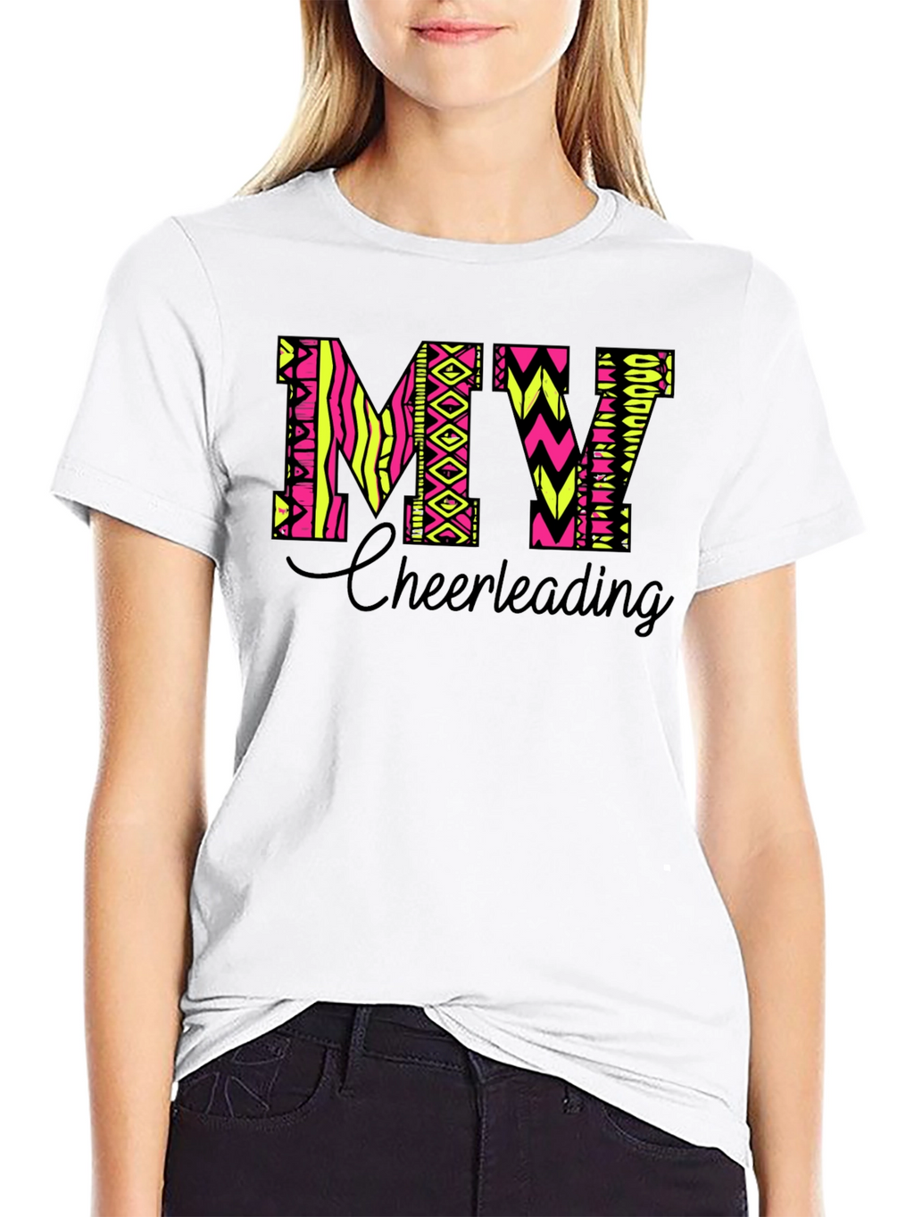 MY Cheerleading T-Shirt - Black Tee