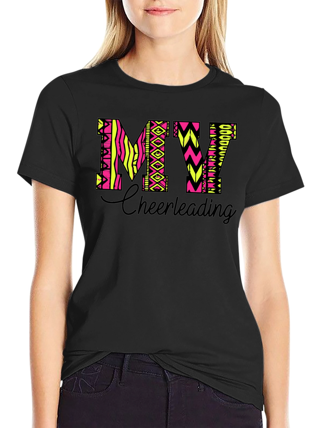 MY Cheerleading T-Shirt - Black Tee
