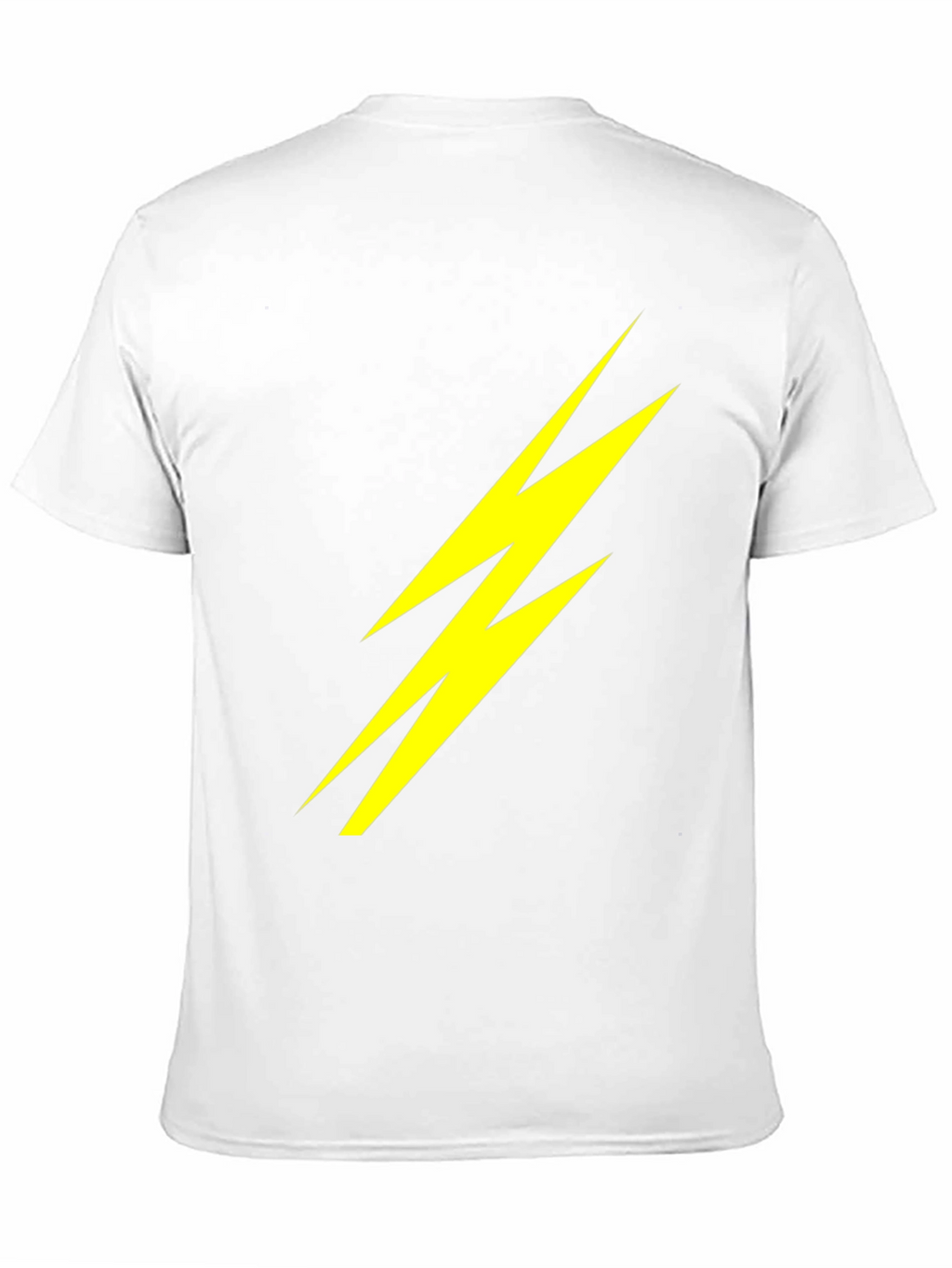 Lightning Bolt Graphic Tee - Bold Black Cotton T-Shirt