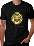 Wolf and Eagle Graphic Print Tee