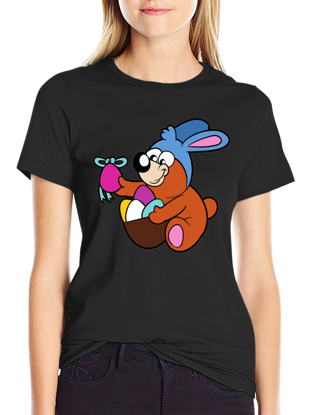 Easter Bear T-Shirt - Fun Cartoon Design