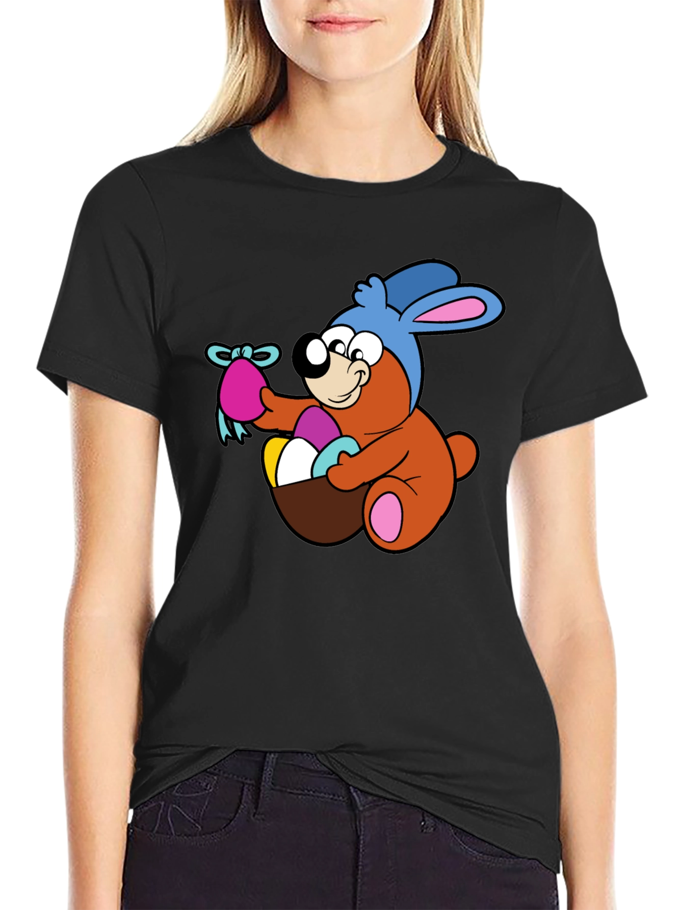 Easter Bear T-Shirt - Fun Cartoon Design